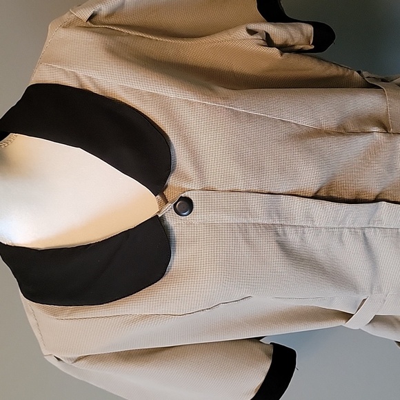 Linden Grey Tan And Black Uniform Zip Up Top Tunic Size XL‎ - Picture 2 of 4